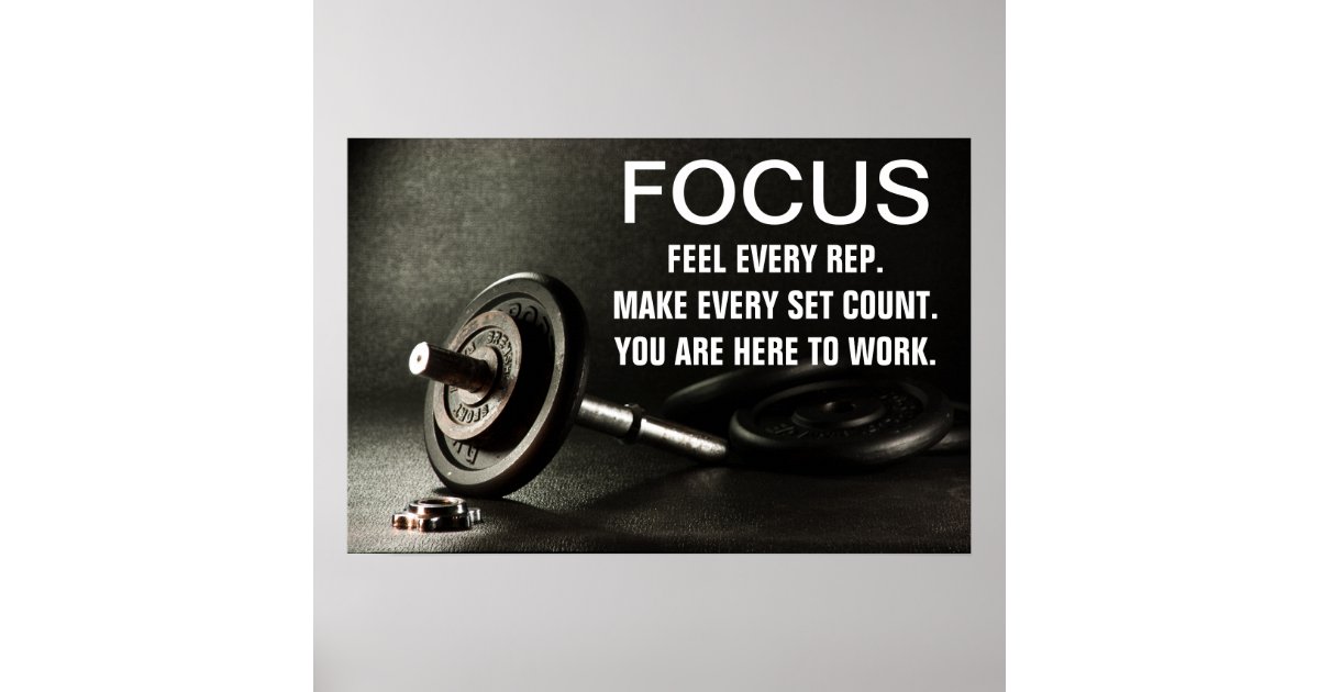 Photo Fitness motivation quote poster