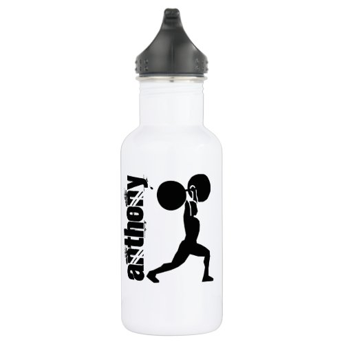 Gym Bodybuilder Personalized Stainless Steel Water Bottle