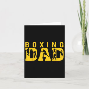 Gym Boxer Love Dad Boxing Lover Training Box Playe Card