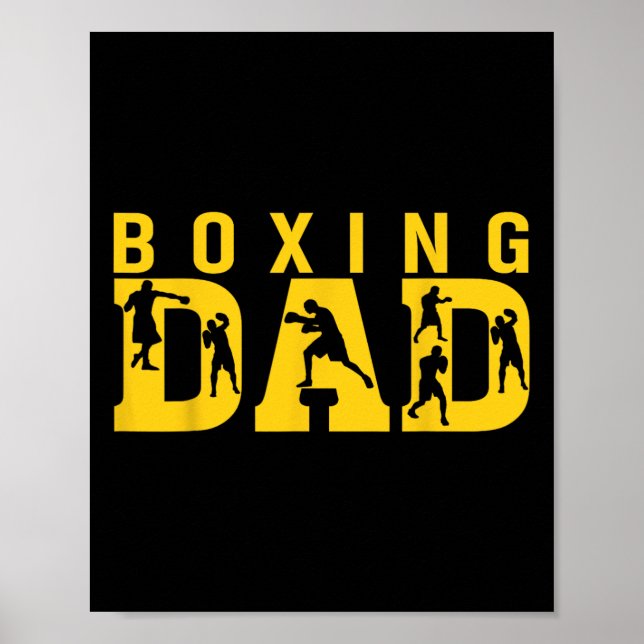 Gym Boxer Love Dad Boxing Lover Training Box Playe Poster (Front)