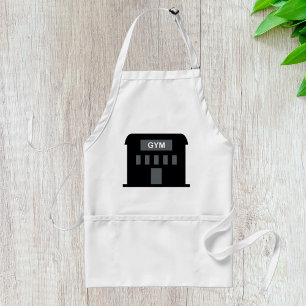 Gym Building Adult Apron