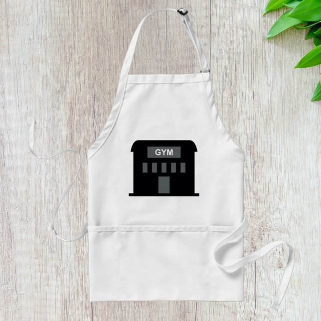 Gym Building Adult Apron (Creator Uploaded)