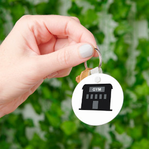 Gym Building Keychain
