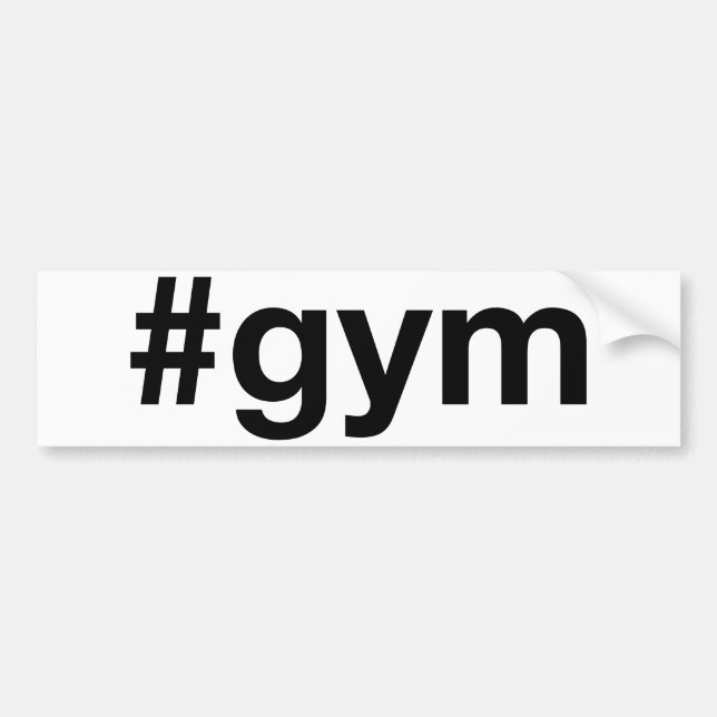 Gym Bumper Sticker (Front)