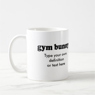 GYM BUNNY COFFEE MUG