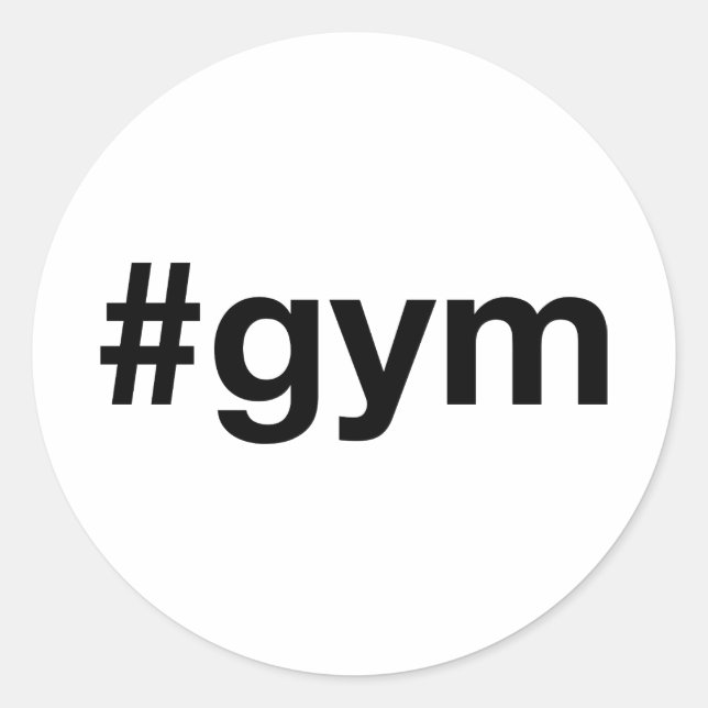Gym Classic Round Sticker (Front)