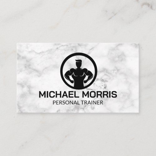Gym Coach Personal Trainer  Business Card