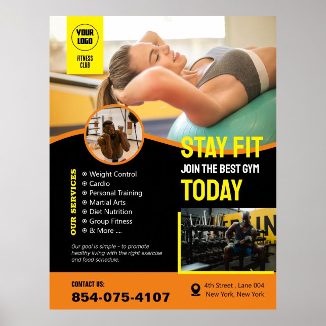 Gym Custom Services Poster (Front)