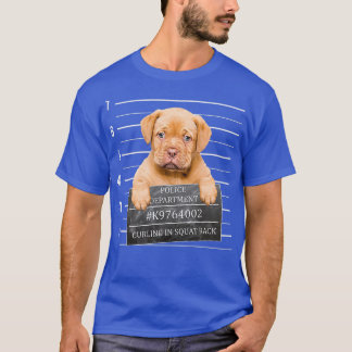 Gym Cute Puppy Mug Shot For Curling In Squat Rack T-Shirt