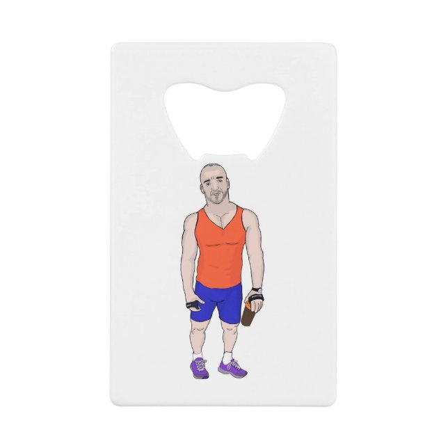 Gym Dad Credit Card Bottle Opener (Front)