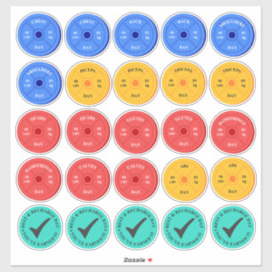 Gym Day Workout Planner Stickers