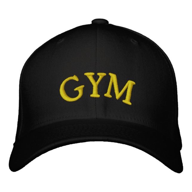 GYM EMBROIDERED BASEBALL CAP (Front)