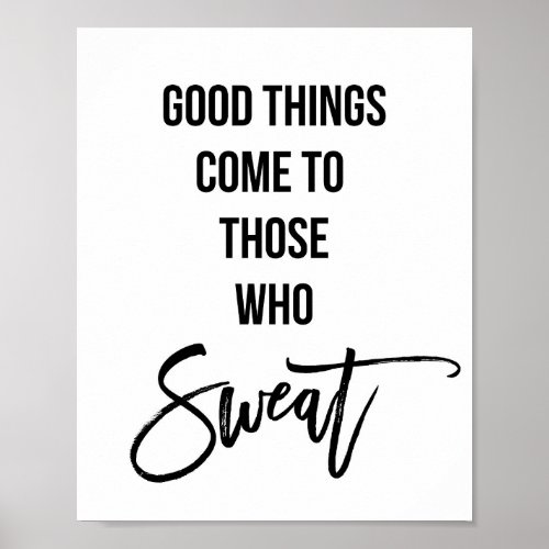 Gym Exercise Workout Motivational Wall Art