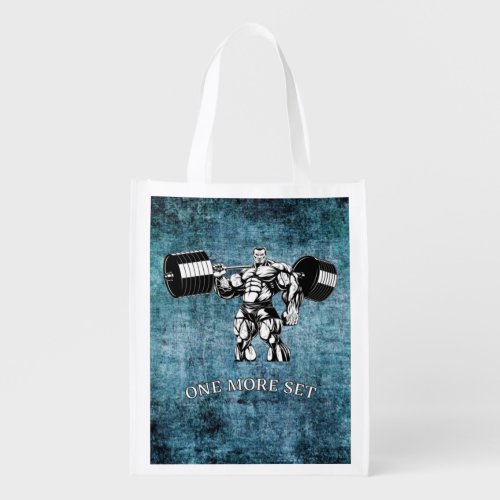 Gym  fitness bodybuilder grocery bag