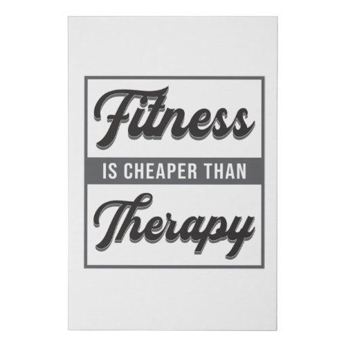 Gym Fitness Dance Dancing Work Sport Workout Gift Faux Canvas Print