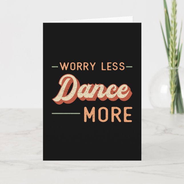 Gym Fitness Dancing Dance Workout Sport Gift Idea Card (Front)