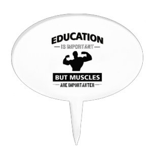 Gym fitness designs cake topper