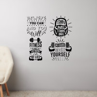 Gym Fitness Quotes Set 2 Bundle Multiple