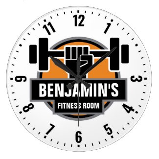 Gym Fitness Room Personalized Wall Clock