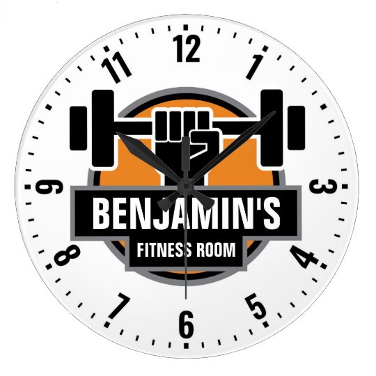 Gym Fitness Room Personalized Wall Clock