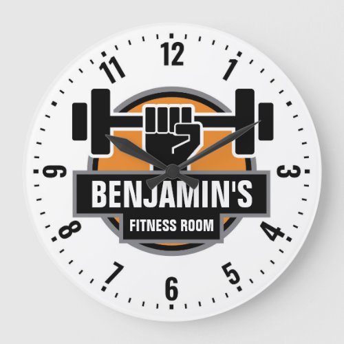Gym Fitness Room Personalized Wall Clock