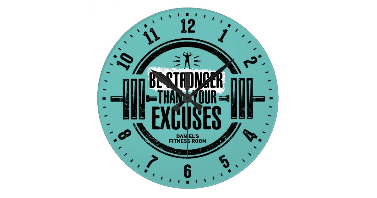 Gym Fitness Room Personalized Wall Clock