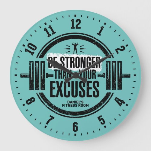 Gym Fitness Room Personalized Wall Clock