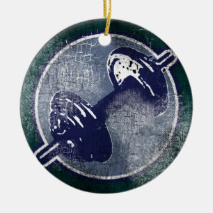 GYM fitness weight Ceramic Ornament