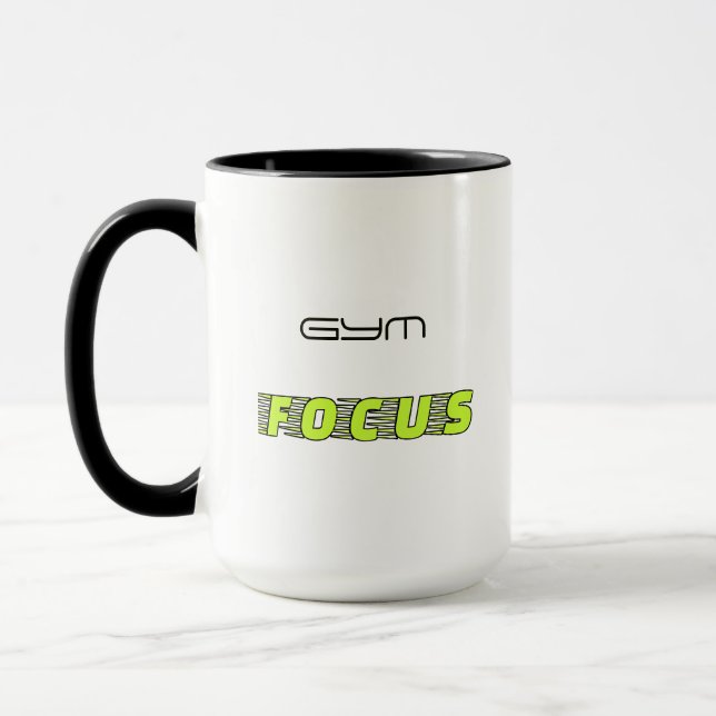 GYM FOCUS Modern Fitness Mug (Left)