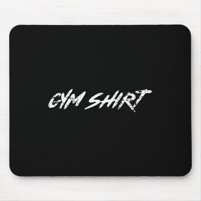 Gym Funny Weightlifting Bodybuilding Workout Power Mouse Pad (Front)