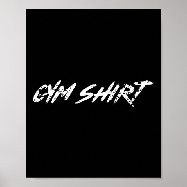Gym Funny Weightlifting Bodybuilding Workout Power Poster (Front)