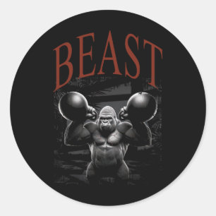 Gym Gifts For Men Women Fitness Bodybuilding Worko Classic Round Sticker