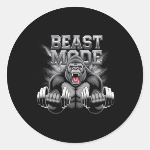 Gym Gifts For Men Women Fitness Bodybuilding Worko Classic Round Sticker