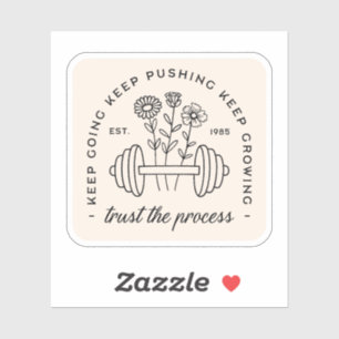 Gym girl aesthetic motivational quotes sticker
