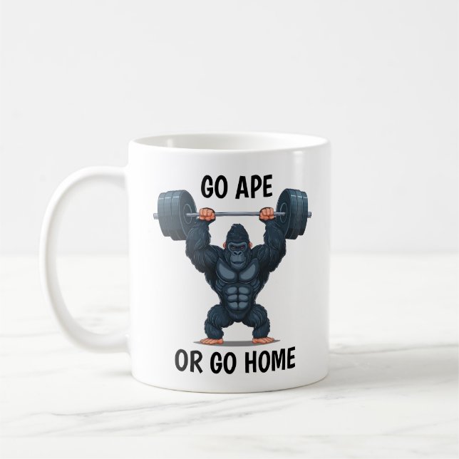 Gym Gorilla  Coffee Mug (Left)