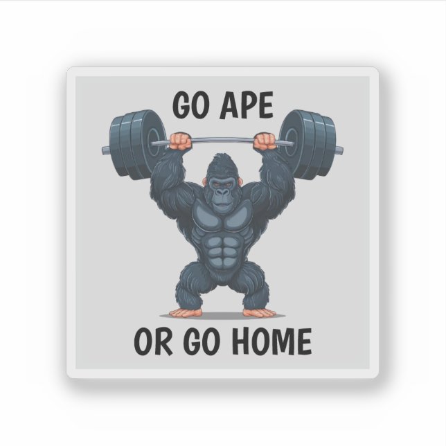 Gym Gorilla Sticker (Front)