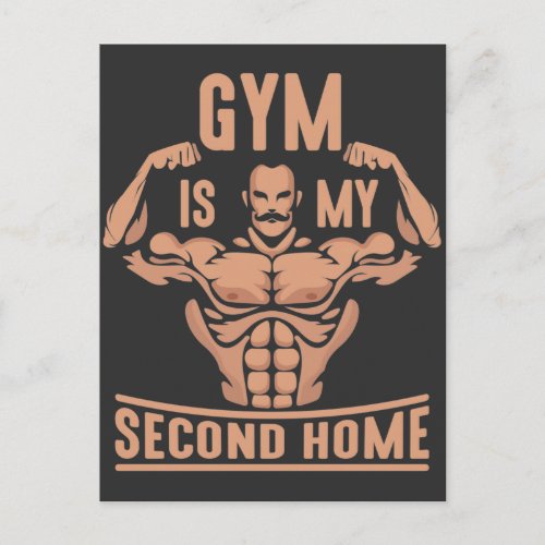 Gym Home Fitness addict Weightlifting Athlete Postcard