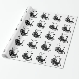 Gym Humor Black White Funny Workout Wrapping Paper