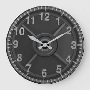 Gym Iron Weight Clock