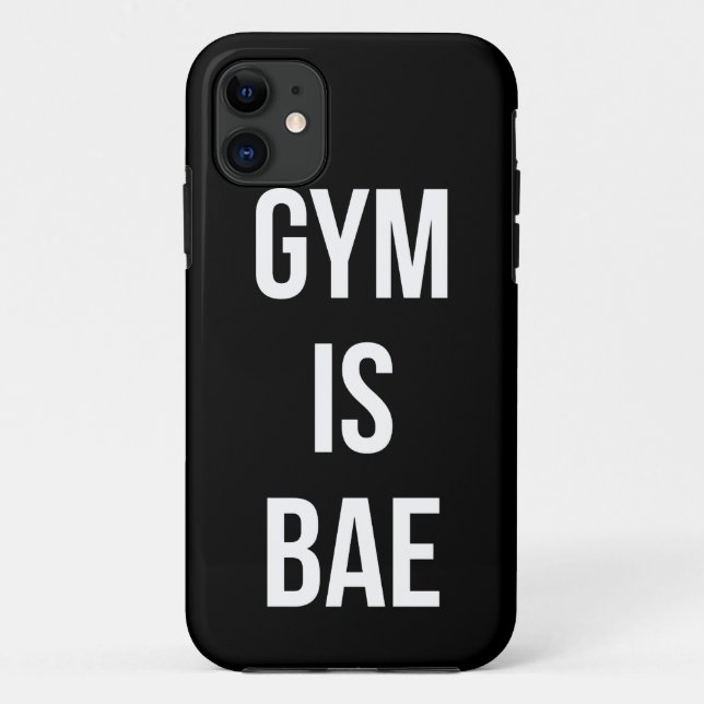 Gym Is Bae - Funny Workout Inspirational Case-Mate iPhone Case (Back)