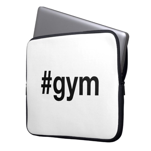 Gym  laptop sleeve (Front Left)