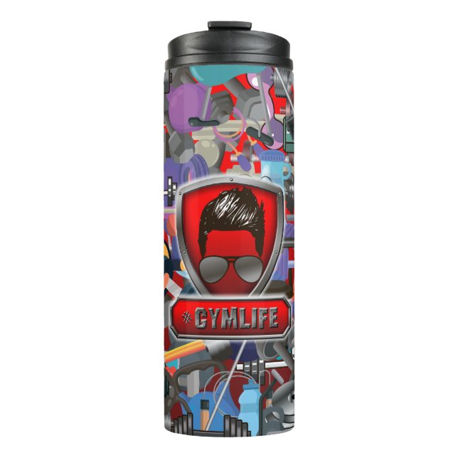 Gym Life Male  Thermal Tumbler (Front)