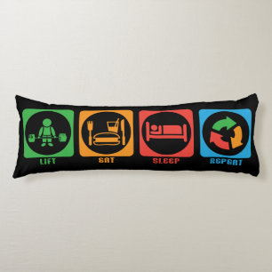 Gym Lifting Motivation Body Pillow