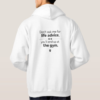 Gym lover Back design White Hoodie