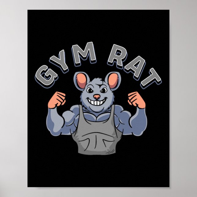 Gym Lover Bodybuilding Workout Funny Gym Rat  Poster (Front)