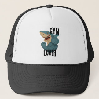 Gym Lover Shark Hat - Funny Muscle Shark Cap