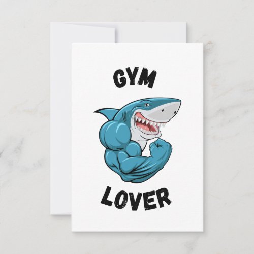 Gym Lover  Thank You Card