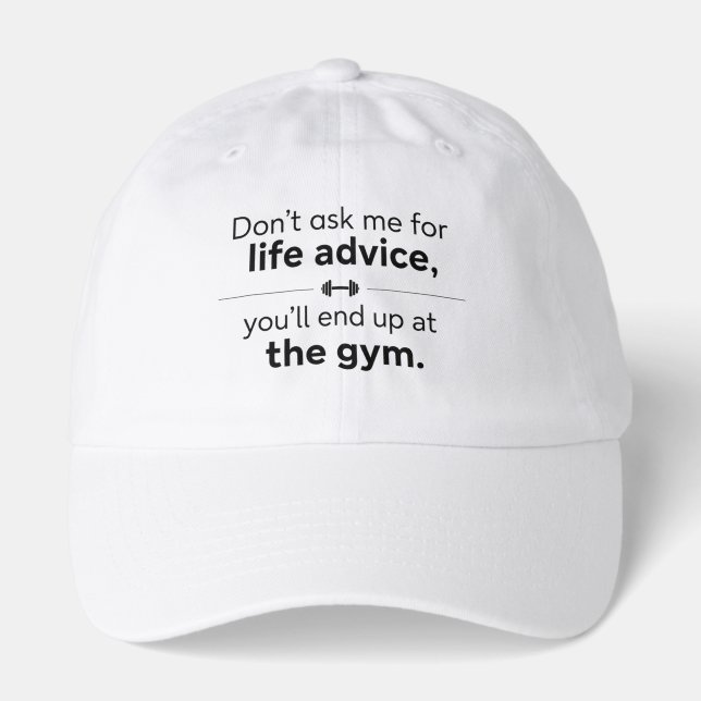 Gym lover White Hat (Front)
