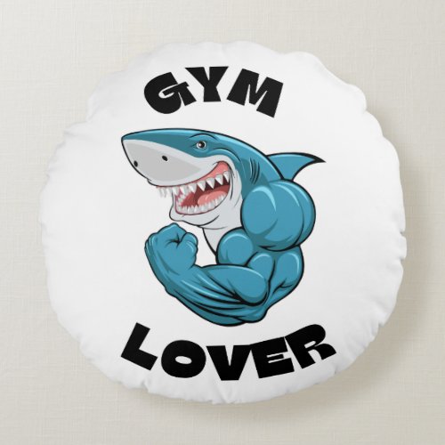 Gym Lovers Rest Round Pillow _ Stylish 