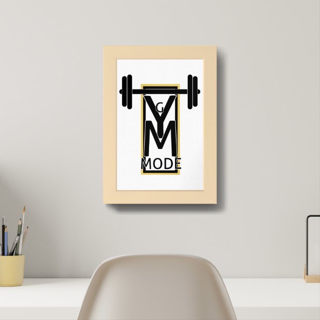 Gym mode wall art  (Home Office)
